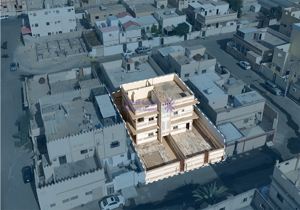 عمارة سكنية بمساحة 463.2 م² في مدينة القريات